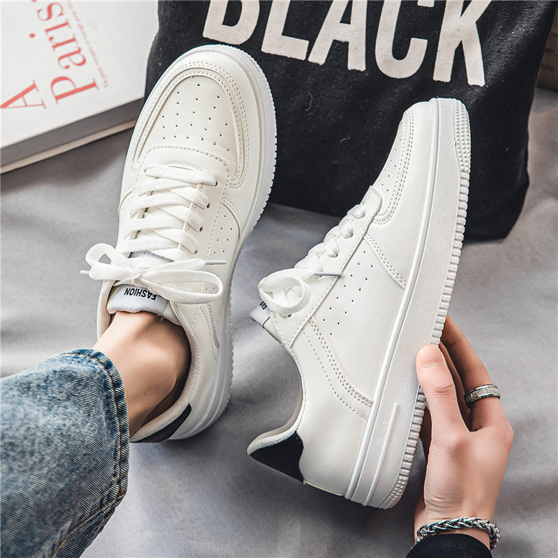 White Shoes Men's Summer Breathable Youth Casual Versatile Men's Shoes 2023 New Student Pure White Sports Sneakers