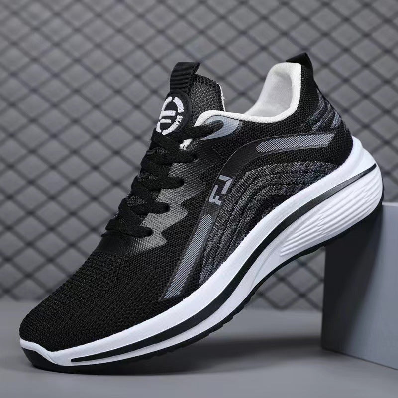 Running Shoes, Men's Soft-Soled Sports Shoes, Summer Ultra-Light Fly-Woven Breathable Casual Shoes, Lightweight Running Shoes for Male Students, Men's Shoes