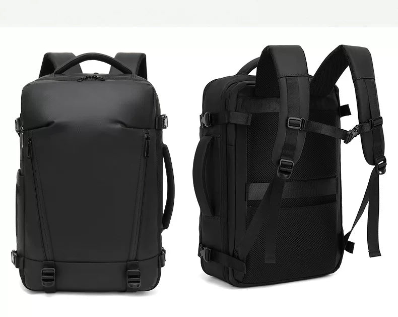 Cross-Border Vacuum Compression Backpack for Men and Women, Casual Large-Capacity Business Bag, Travel Bag, Expandable Lightweight Computer Bag