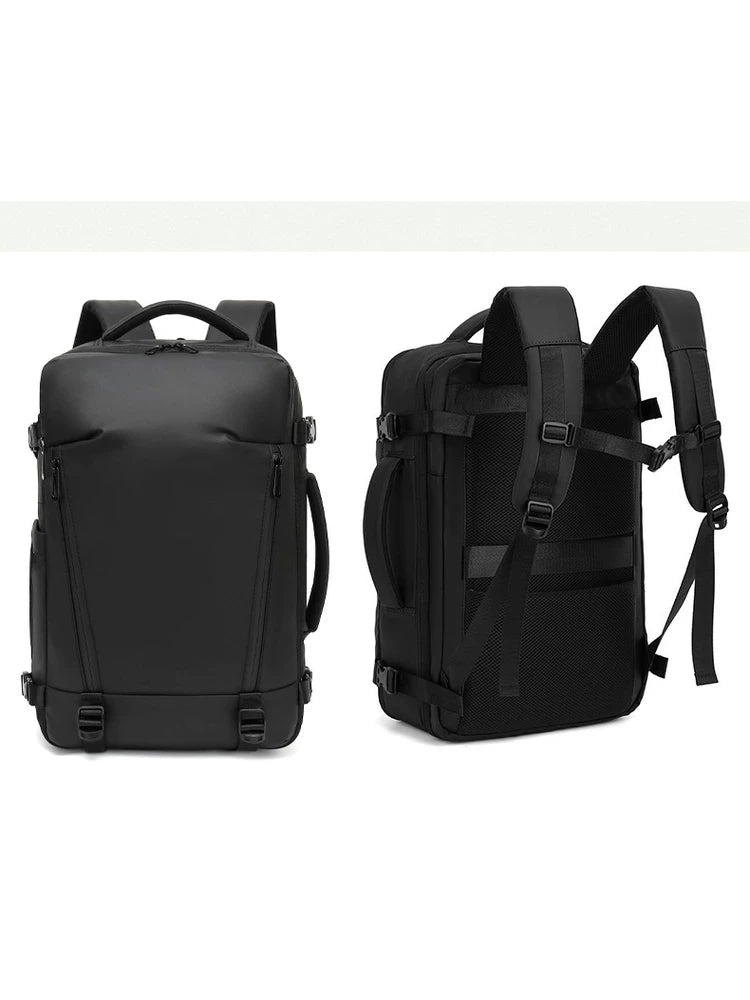 Cross-Border Vacuum Compression Backpack for Men and Women, Casual Large-Capacity Business Bag, Travel Bag, Expandable Lightweight Computer Bag