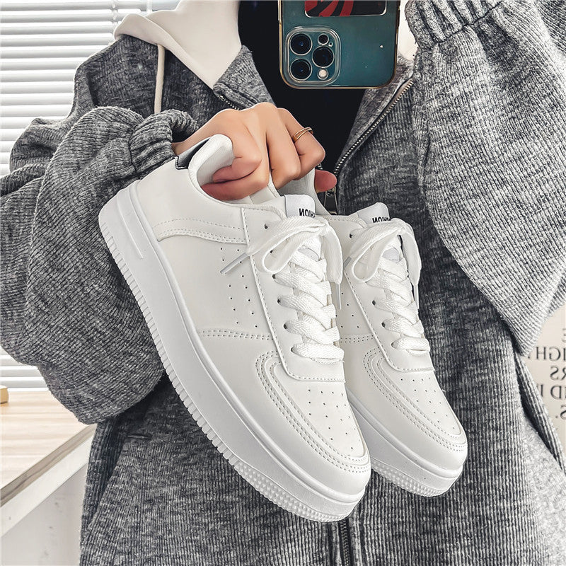 White Shoes Men's Summer Breathable Youth Casual Versatile Men's Shoes 2023 New Student Pure White Sports Sneakers