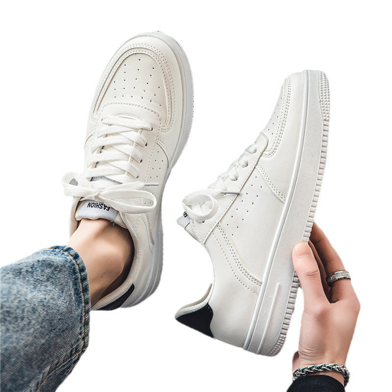 White Shoes Men's Summer Breathable Youth Casual Versatile Men's Shoes 2023 New Student Pure White Sports Sneakers