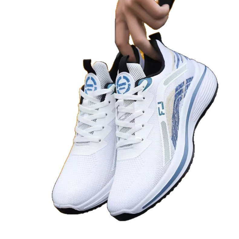 Running Shoes, Men's Soft-Soled Sports Shoes, Summer Ultra-Light Fly-Woven Breathable Casual Shoes, Lightweight Running Shoes for Male Students, Men's Shoes