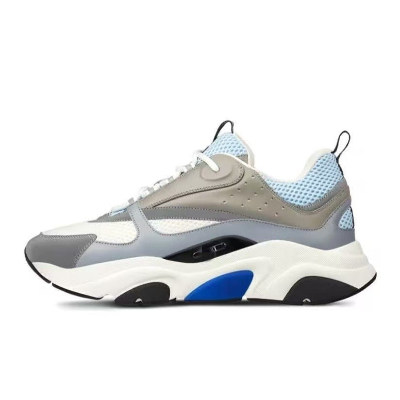 D Home Europe Station B22 sports shoes, thick-soled casual shoes, fashionable retro breathable men's shoes, B25 height-increasing dad shoes for women